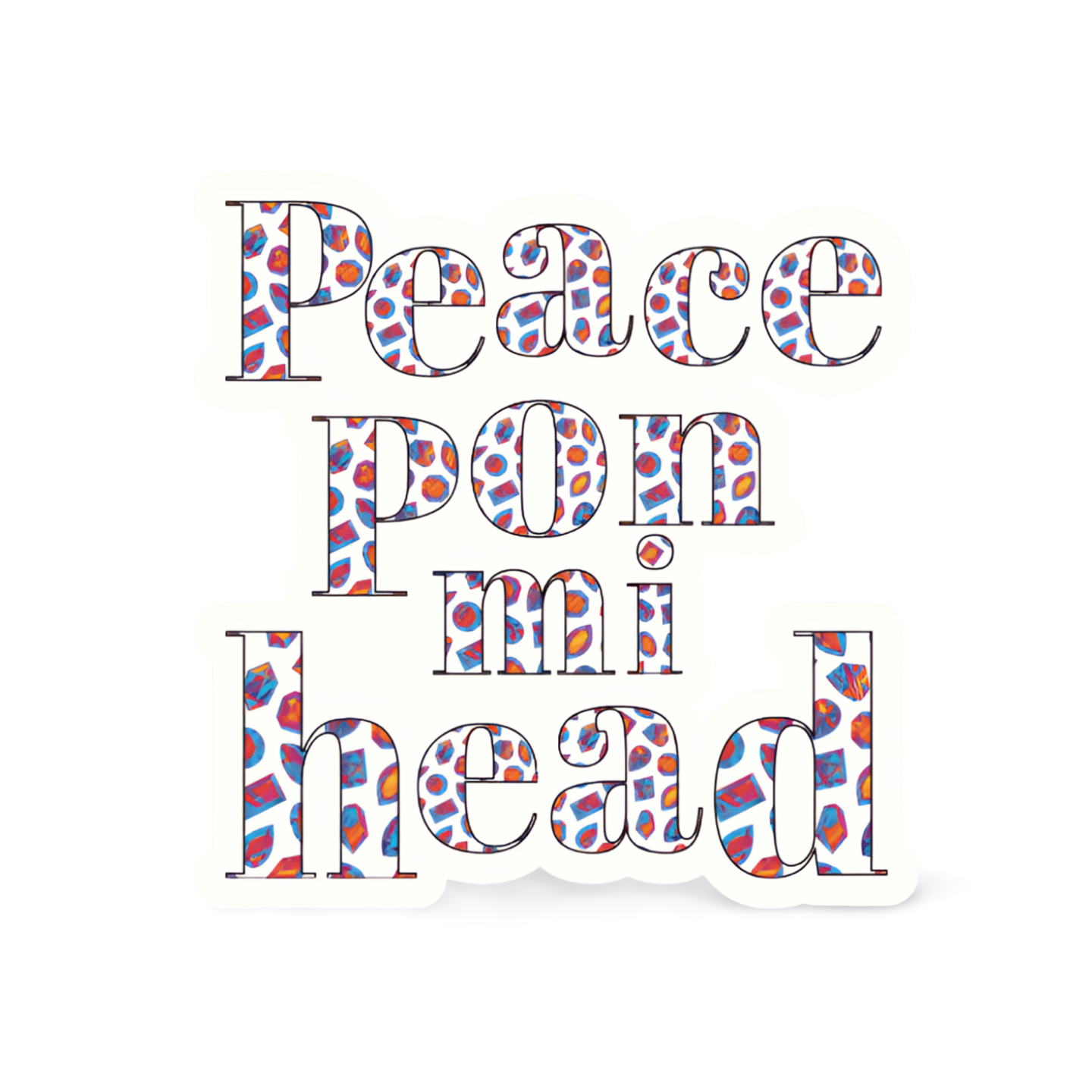 Peace - 4" Sticker